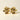 Ohrringe „Capucine“, goldene Blume